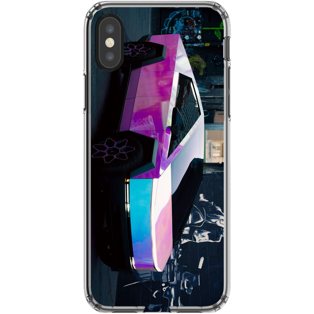 Multicolor Wrapped Tesla Cybertruck - Phone Cases