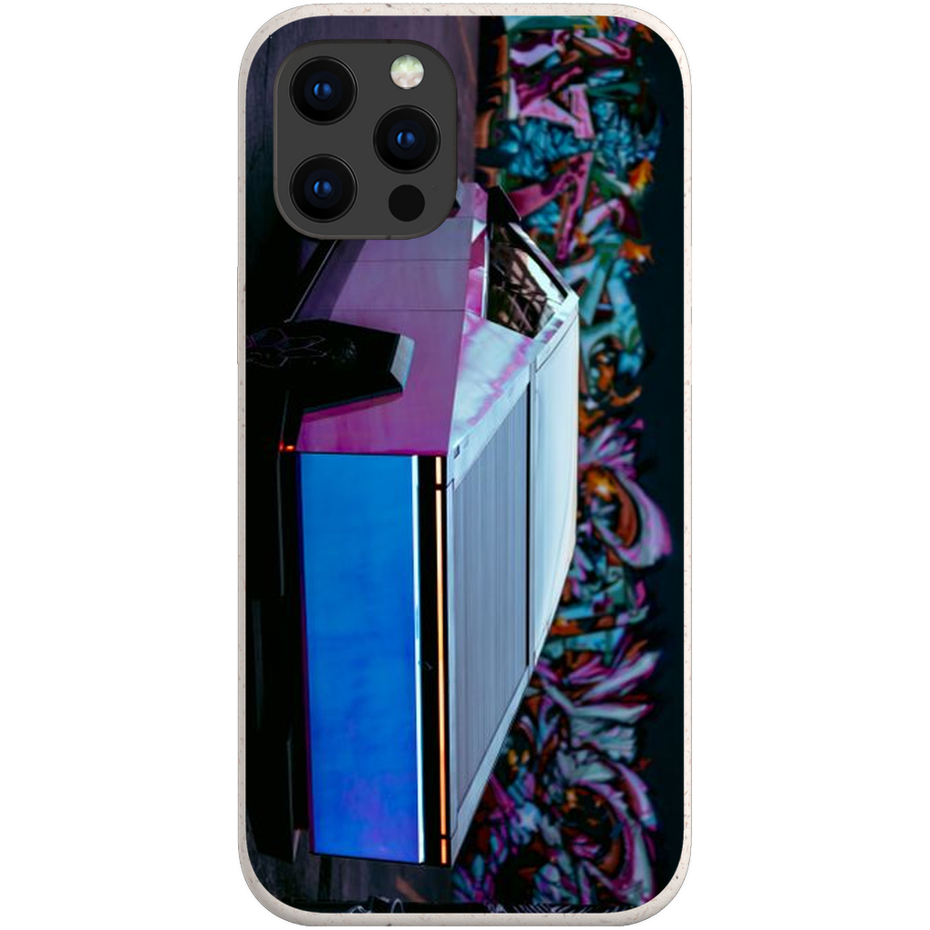 Multicolor Wrapped Tesla Cybertruck Back Alley - Phone Cases