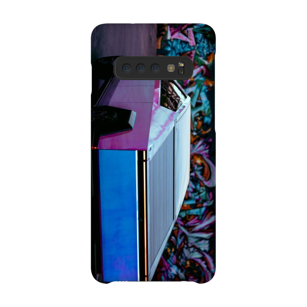 Multicolor Wrapped Tesla Cybertruck Back Alley - Phone Cases