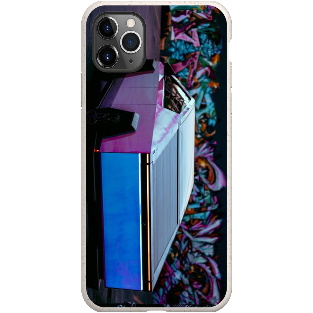 Multicolor Wrapped Tesla Cybertruck Back Alley - Phone Cases