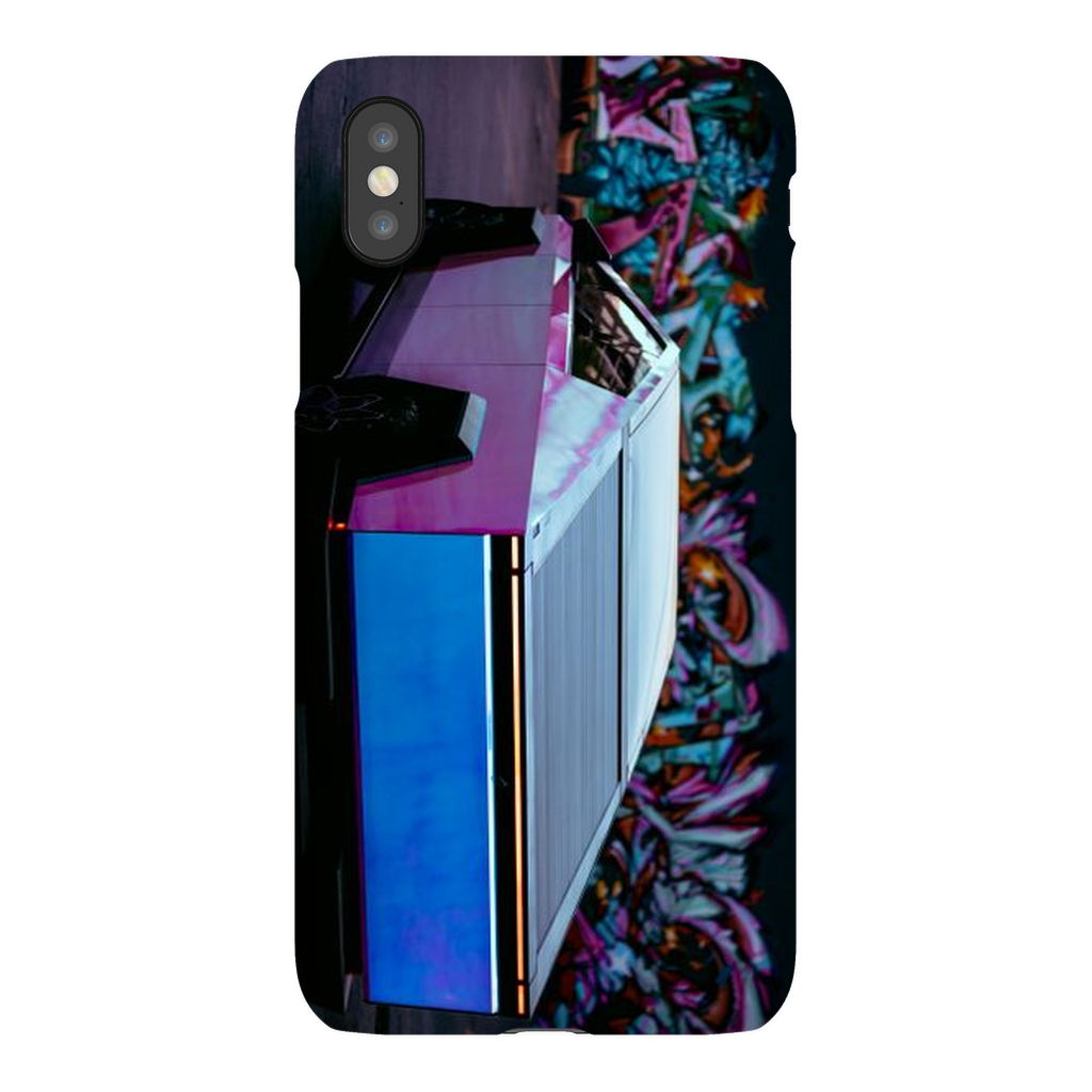 Multicolor Wrapped Tesla Cybertruck Back Alley - Phone Cases