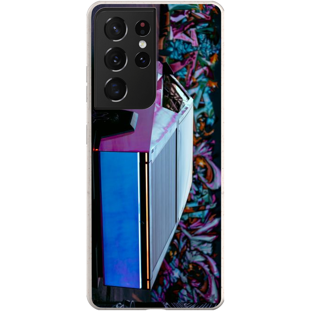 Multicolor Wrapped Tesla Cybertruck Back Alley - Phone Cases