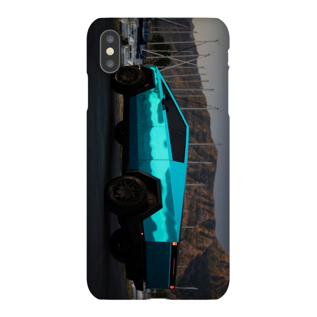 Metallic Teal Tesla Cybertruck - Phone Cases