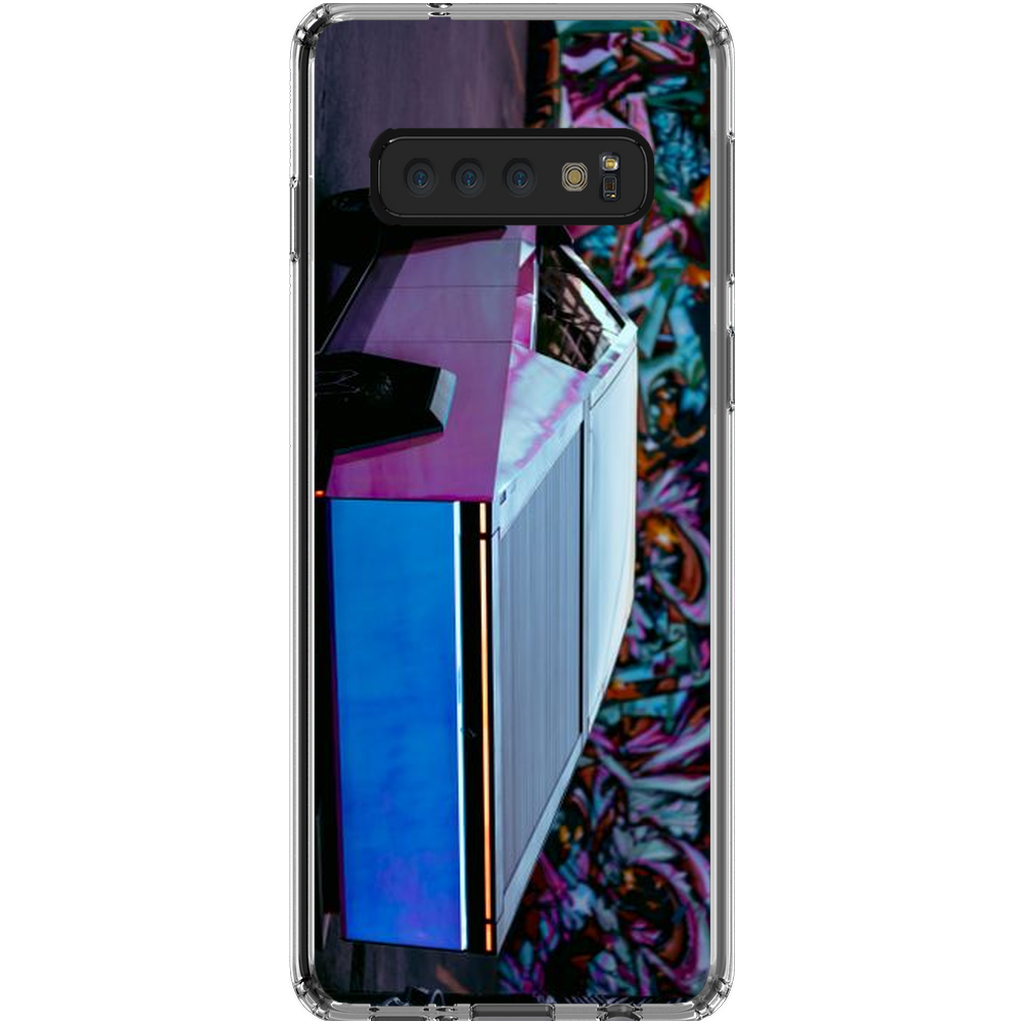 Multicolor Wrapped Tesla Cybertruck Back Alley - Phone Cases