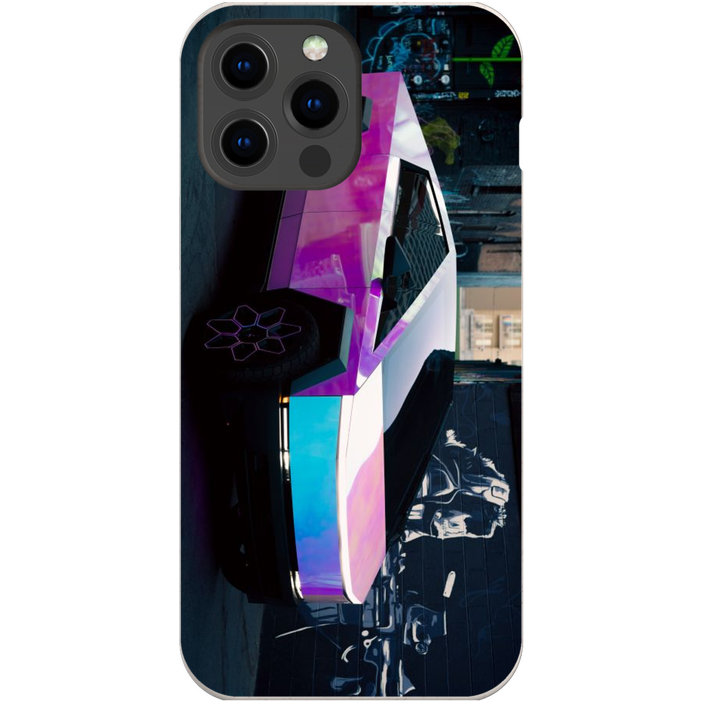 Multicolor Wrapped Tesla Cybertruck - Phone Cases