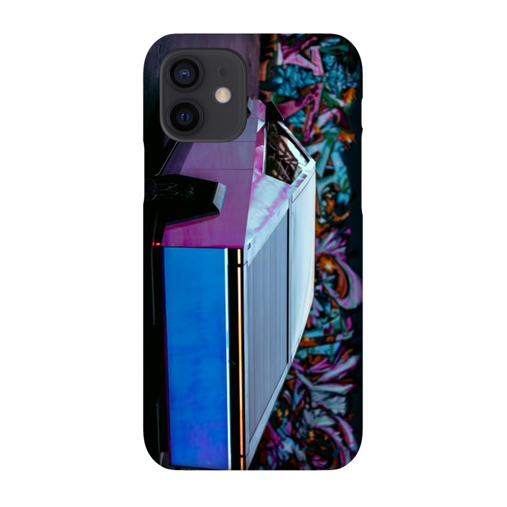 Multicolor Wrapped Tesla Cybertruck Back Alley - Phone Cases