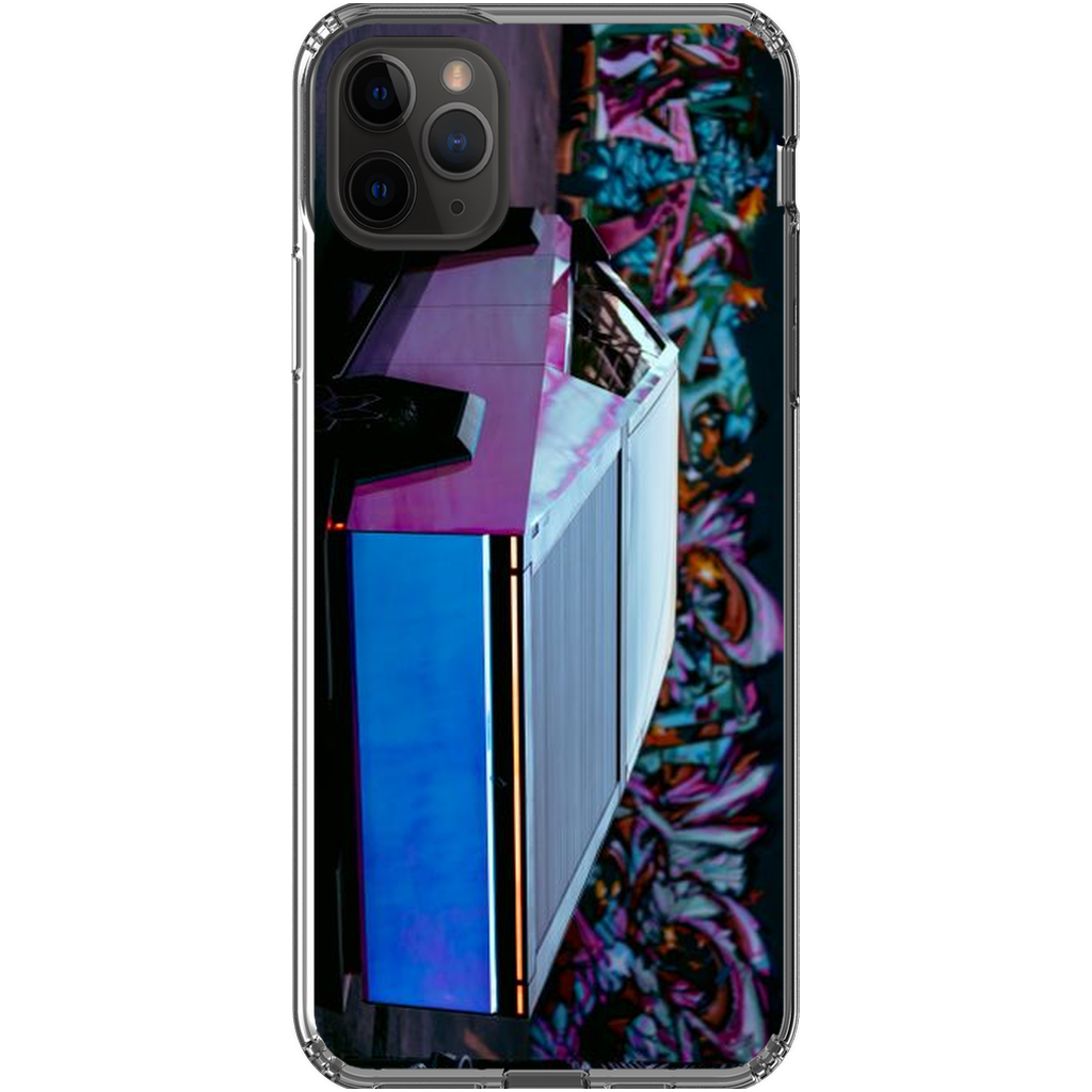 Multicolor Wrapped Tesla Cybertruck Back Alley - Phone Cases