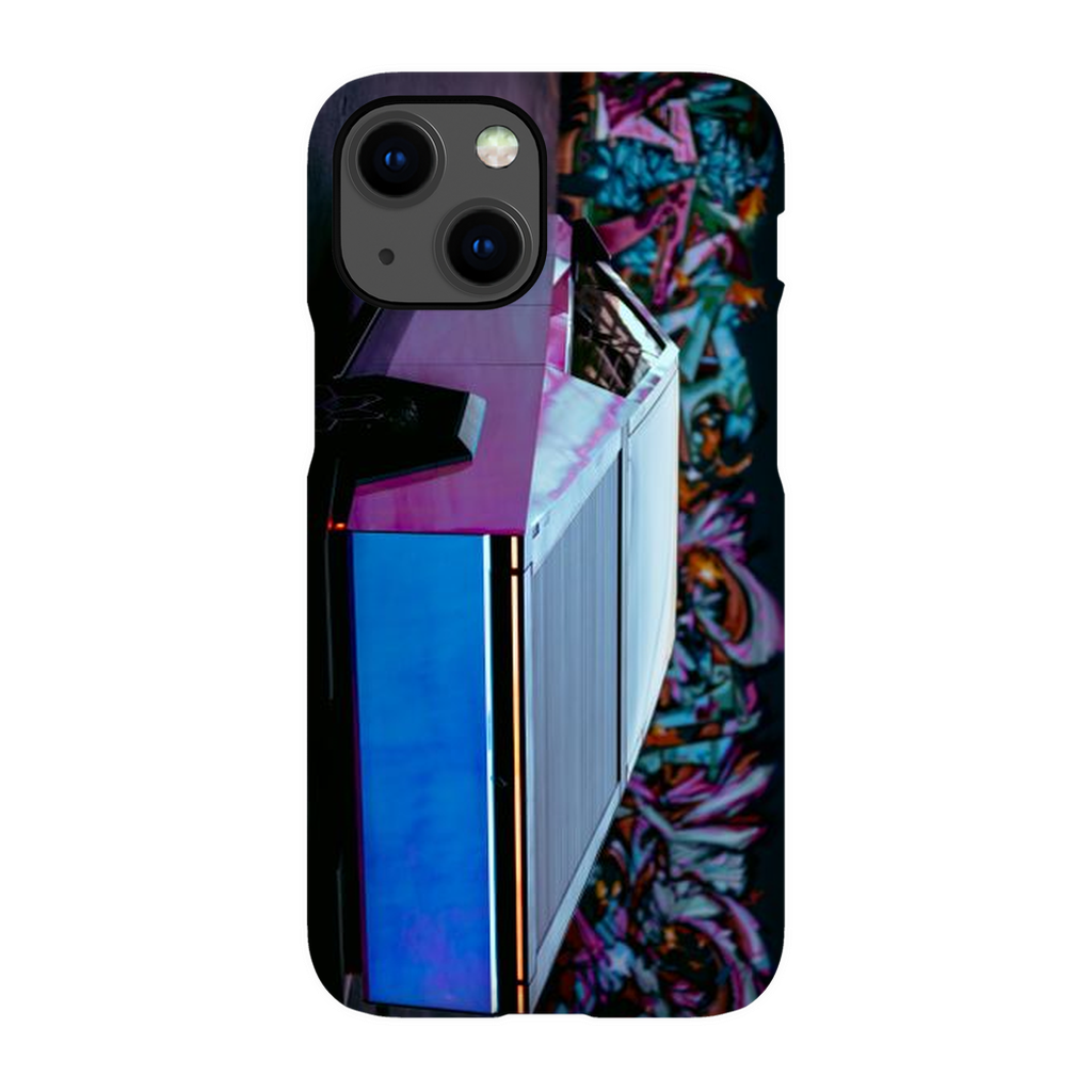 Multicolor Wrapped Tesla Cybertruck Back Alley - Phone Cases