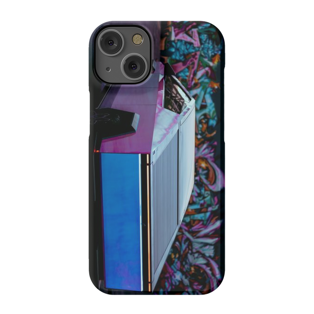 Multicolor Wrapped Tesla Cybertruck Back Alley - Phone Cases