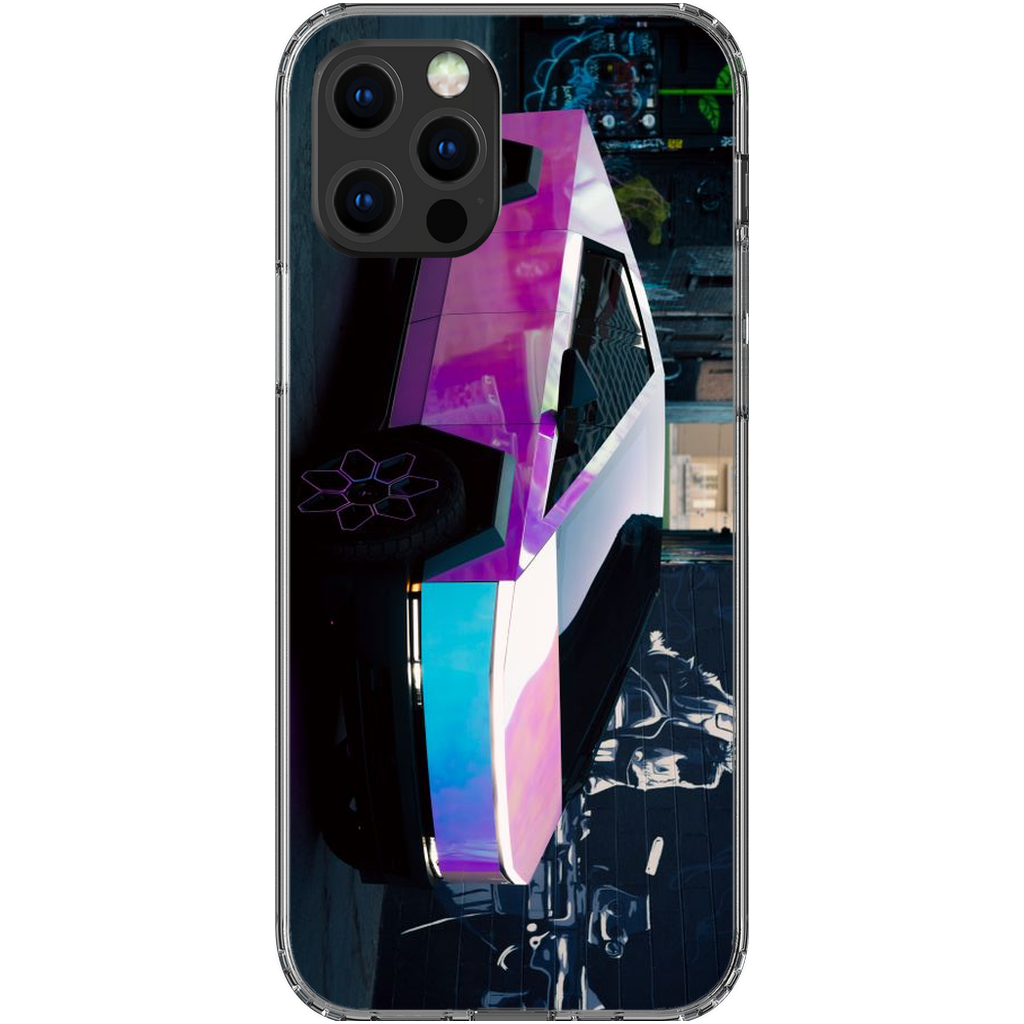 Multicolor Wrapped Tesla Cybertruck - Phone Cases