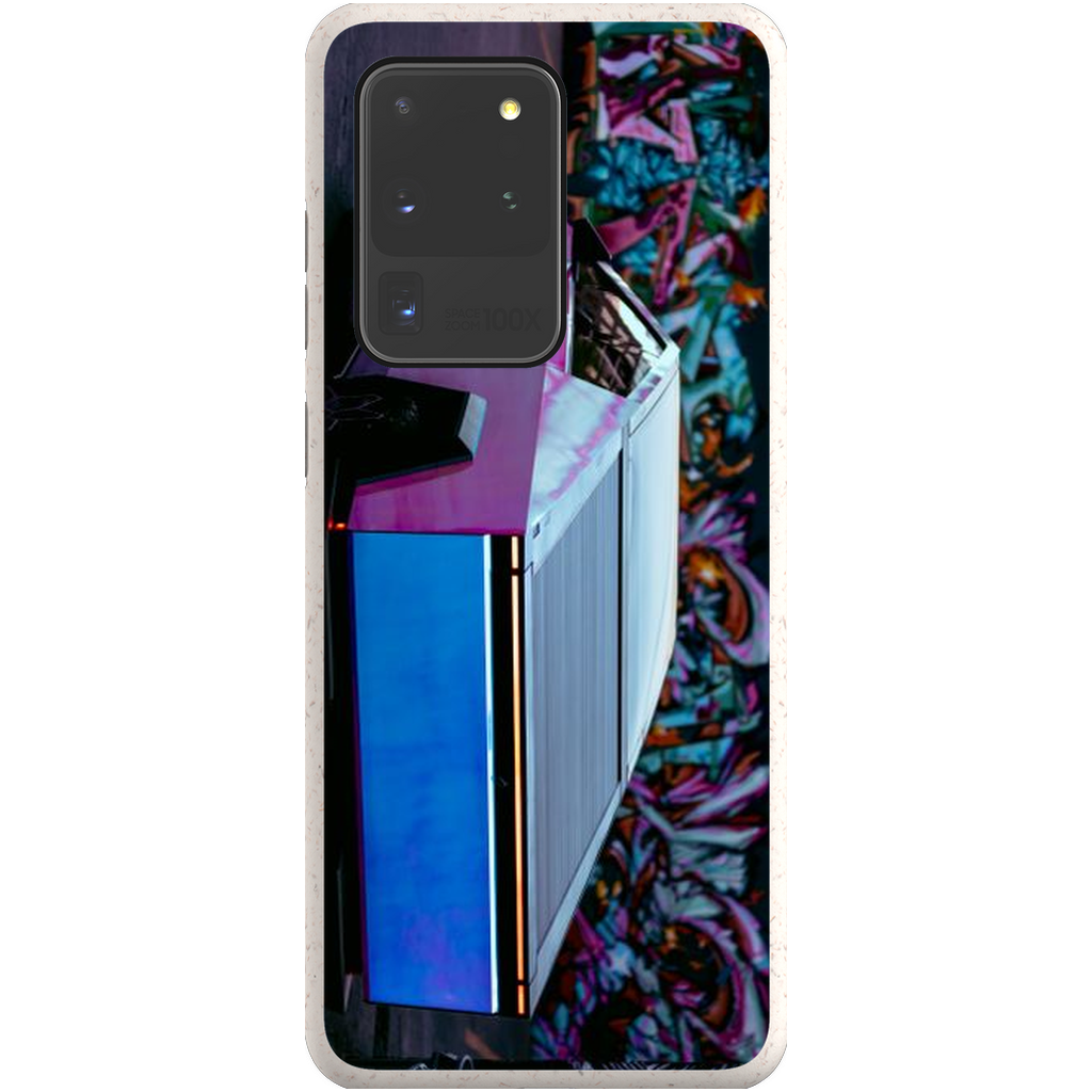 Multicolor Wrapped Tesla Cybertruck Back Alley - Phone Cases