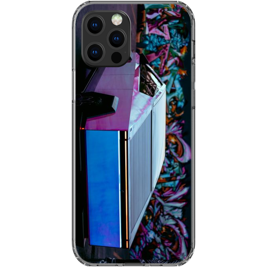 Multicolor Wrapped Tesla Cybertruck Back Alley - Phone Cases