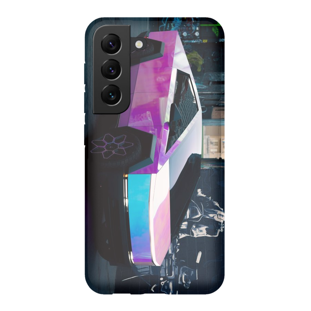 Multicolor Wrapped Tesla Cybertruck - Phone Cases