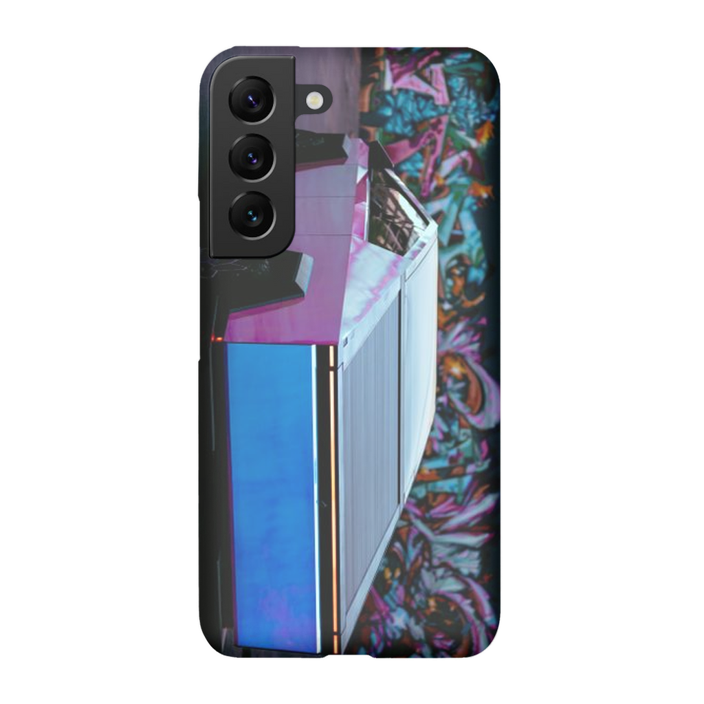 Multicolor Wrapped Tesla Cybertruck Back Alley - Phone Cases