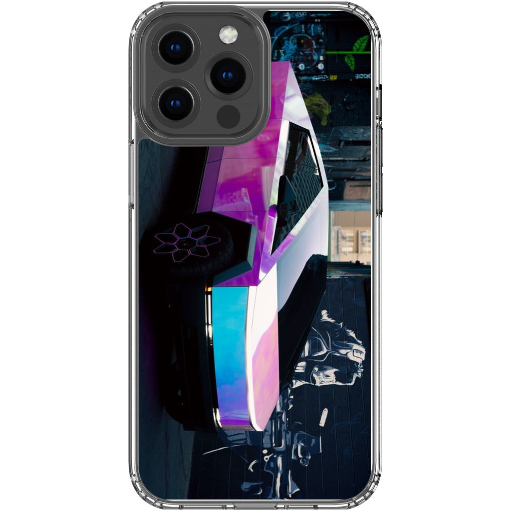 Multicolor Wrapped Tesla Cybertruck - Phone Cases